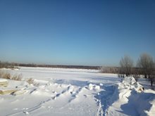 Безбрежные просторы. На берегу Оби зимой (Ольга Степченкова)